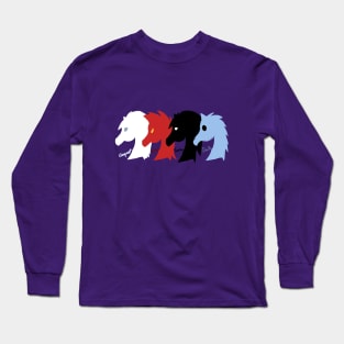 All four Horses (Horses of the apocalypse) Long Sleeve T-Shirt